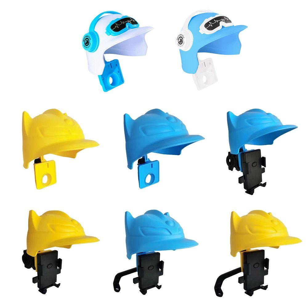 Populer Dekorasi Dudukan Ponsel Motor Kendaraan Elektrik Penutup Kerai Helm Kecil