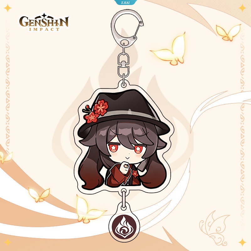 Game Genshin Impact Kamisato Ayato Itto Gorou Xiao Hu Tao Plat Akrilik Dekorasi Desktop Stand-up Sign Gantungan Kunci Anime Badge Cosplay Hadiah [ZK]