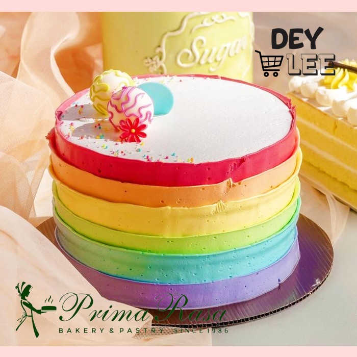 

PRIMARASA Rainbow Cake Tart Pelangi Kue Ulang Tahun Prima Rasa