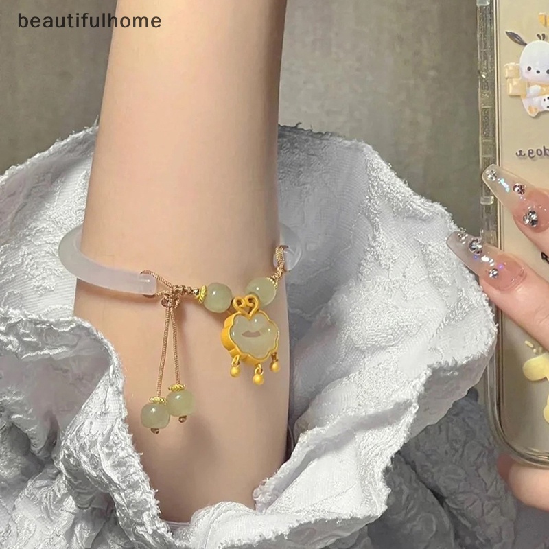 {beautifulhome} Gelang Kelinci Menenun Tali Adjustable Vintage Bracelets Hadiah Imlek.