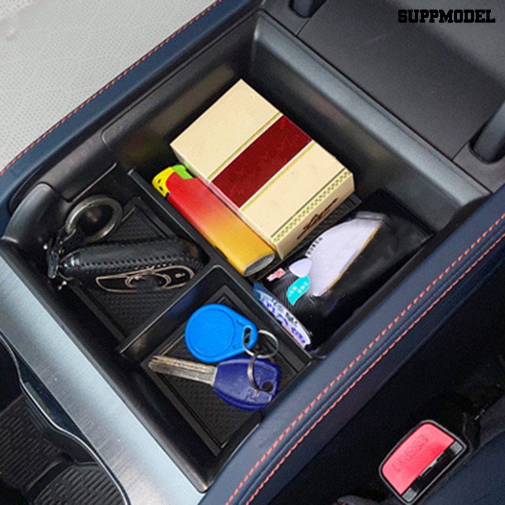 [SM]Kotak Penyimpanan Mobil 3kisi Plastik Center Console Armrest Storage Box Tempat Yuan Plus2022