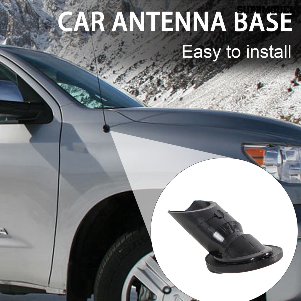 [SM] Base Dudukan Antena Mobil Profesional Heavy Duty ABS Tahan Cuaca Hitam Aksesoris Mobil Exterior GPS Antenna Base Pengganti Tundra 11-14