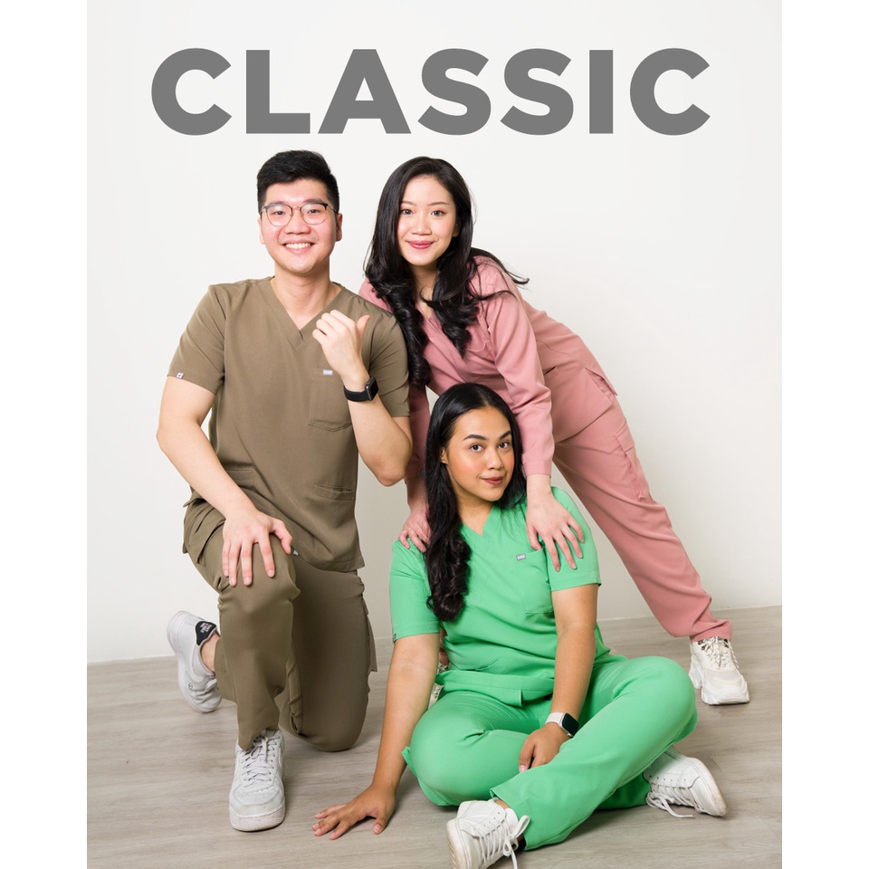 SCRB - Baju Scrub / Medical Scrubs / Baju Jaga - NEW Classic