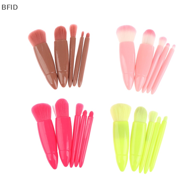 [BFID] 5pcs /Set Kuas Makeup Portable Kuas Foundation Mini Kuas Eyeshadow Set [ID]