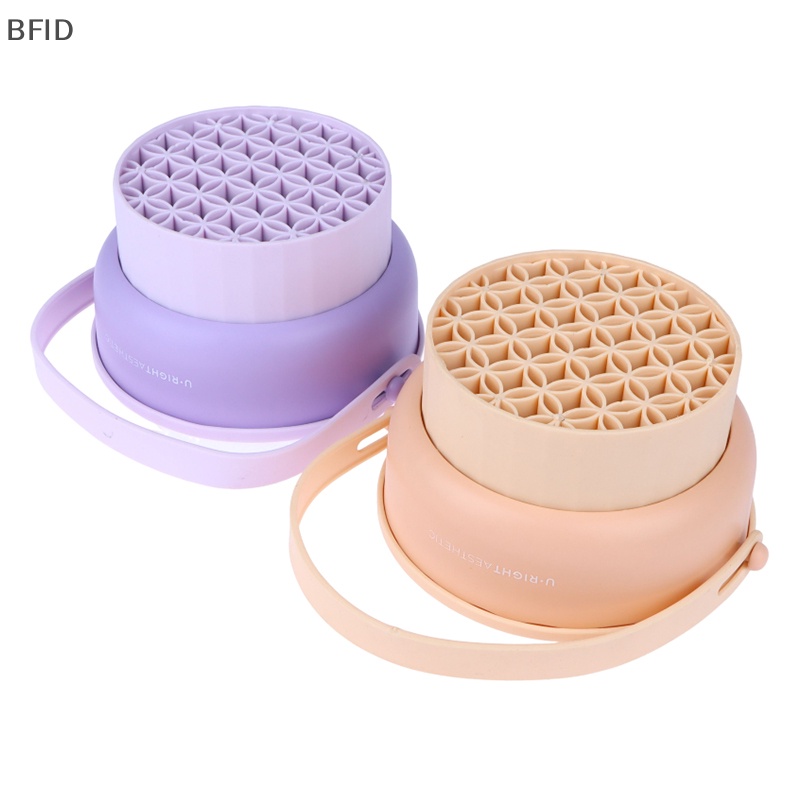 [BFID] Kuas Makeup Silikon Lipat Pembersih Mangkok Alas Kosmetik Bedak Puff Eyeshadow [ID]