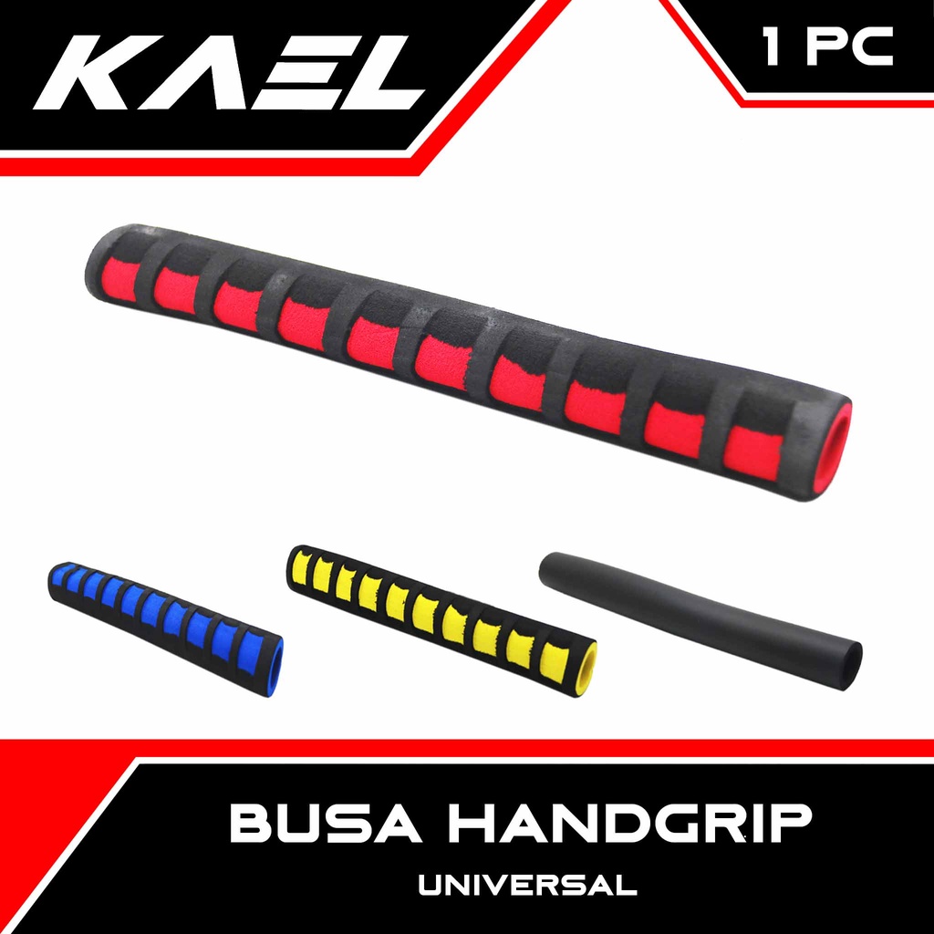 Busa Hand Grip Universal Handle Handel Hendel Fat Pad Handfat Handgrip Handpad Handlegrip Stang Jari-Jari Motor Sepeda 1 Pc Merah Biru Kuning Hitam Hijau