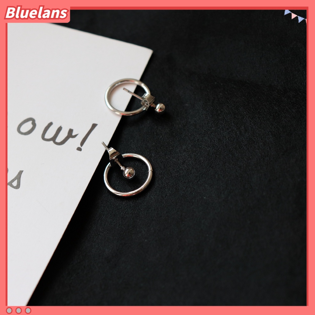 [BLS] Anting Bulat Geometris Sederhana, Anting Pejantan Serbaguna, Anting unisex Berongga Bulat