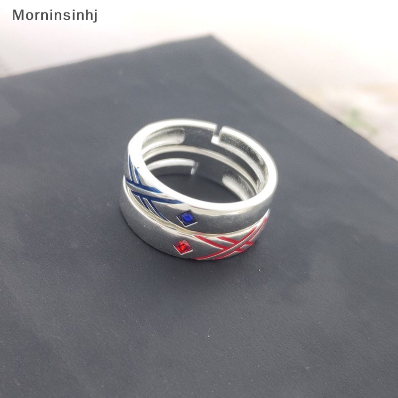 Mornin 1pcs Fashion Anime Darling In The Franxx Cincin DITF ZERO TWO Cosplay Adjustable Unisex Pasangan Kekasih Jari Cincin Hadiah Mainan id