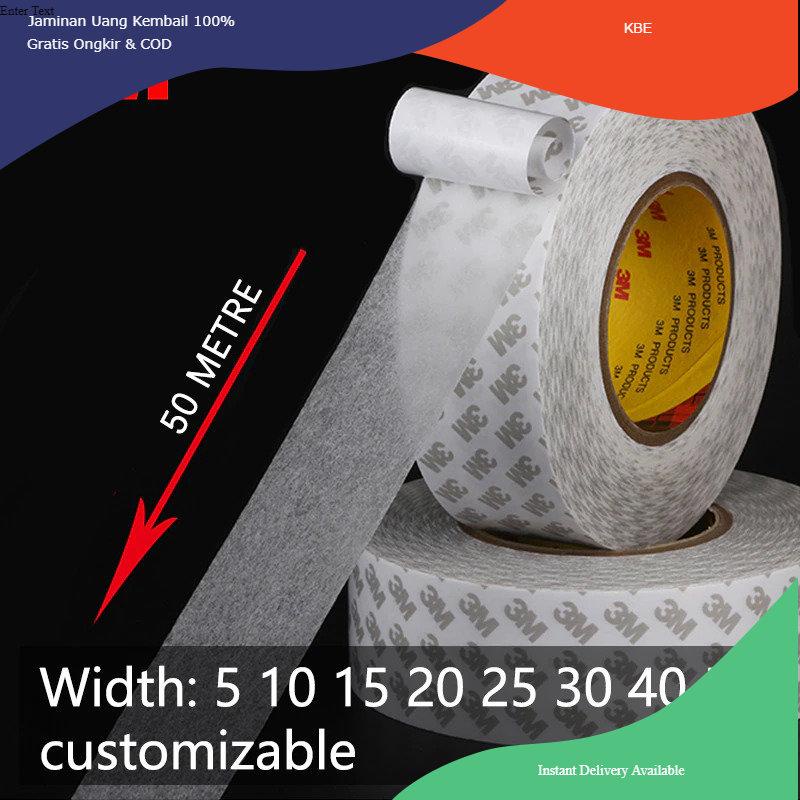 

Alat Perekat Nuopeylo Lakban Double Side Strong Sticky Glue Tape 50 meter 5 mm - ZNK9080 - White Viral