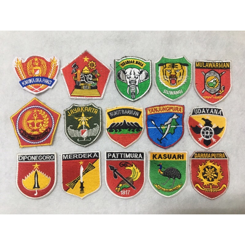 Bordir Badge Lokasi PDH PDL tni ad/Bordir komputer diperkerasbisa pesan satuan