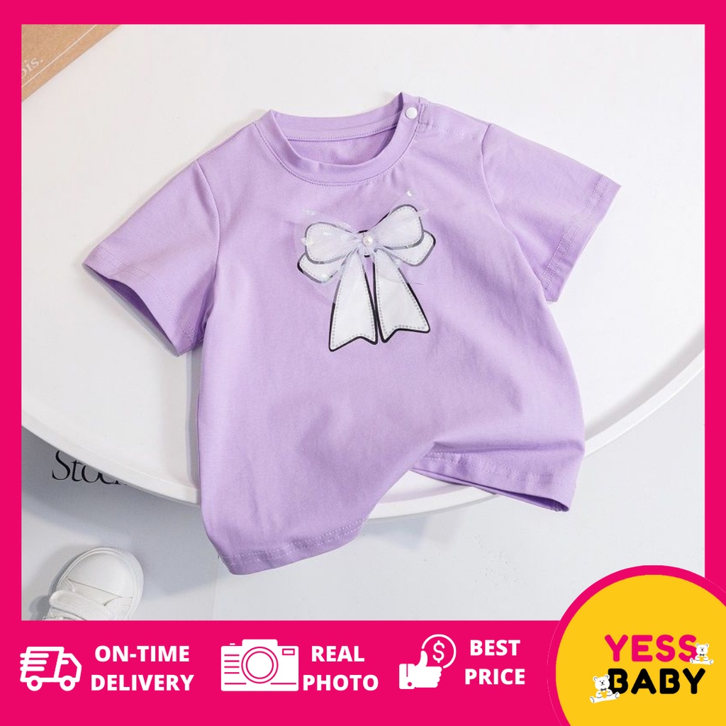 YESSBABY DRESS PITA T-shirt lengan pendek/Kaos anak perempuan Lucu/kaos pesta anak cewek usia 1-9 tahun