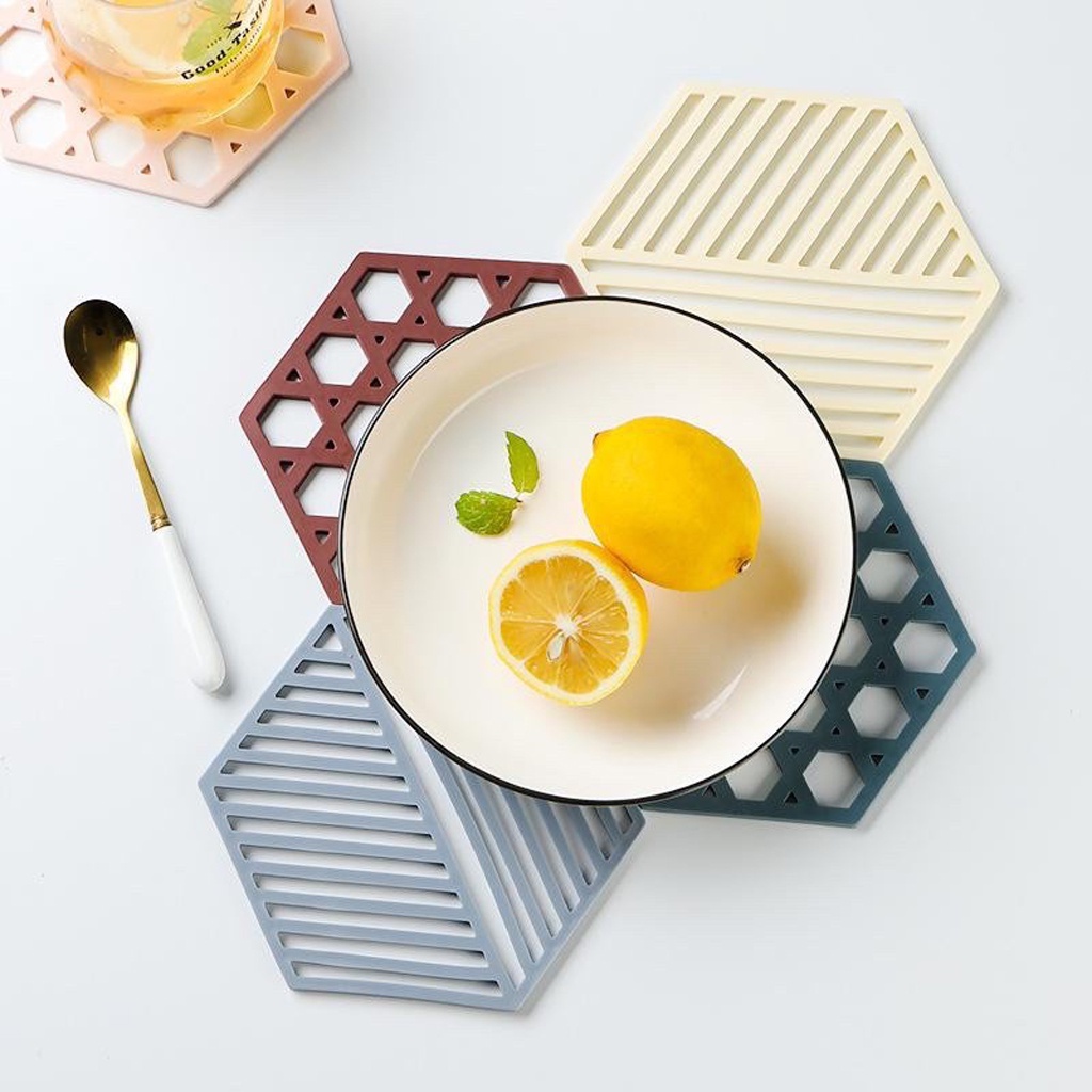 IG - SILIKON MAT | TATAKAN PANCI ANTI PANAS | TATAKAN ALAS PANCI PIRING ANTI SLIP 3D