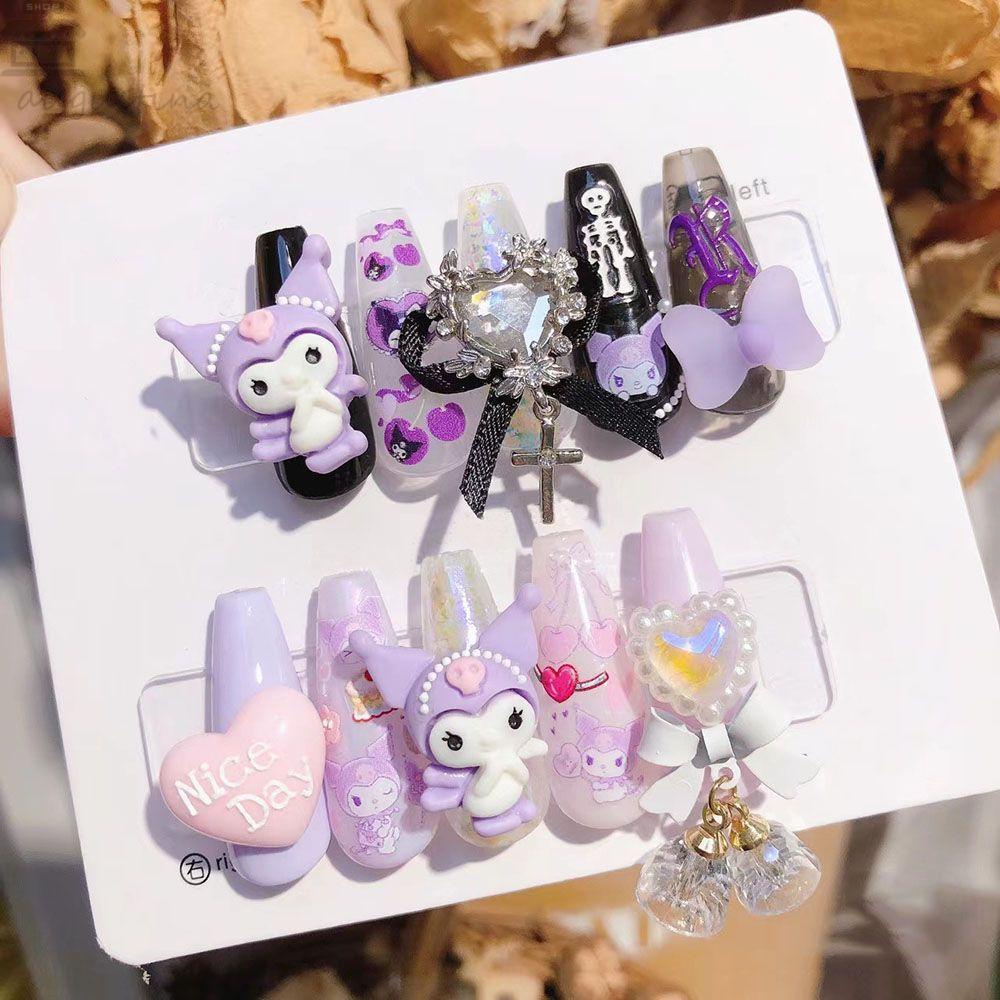 AUGUSTINA Stiker Kuku Agustina Kawaii Nail Salon Kulomi Nail Sliders Manicuring Sticker