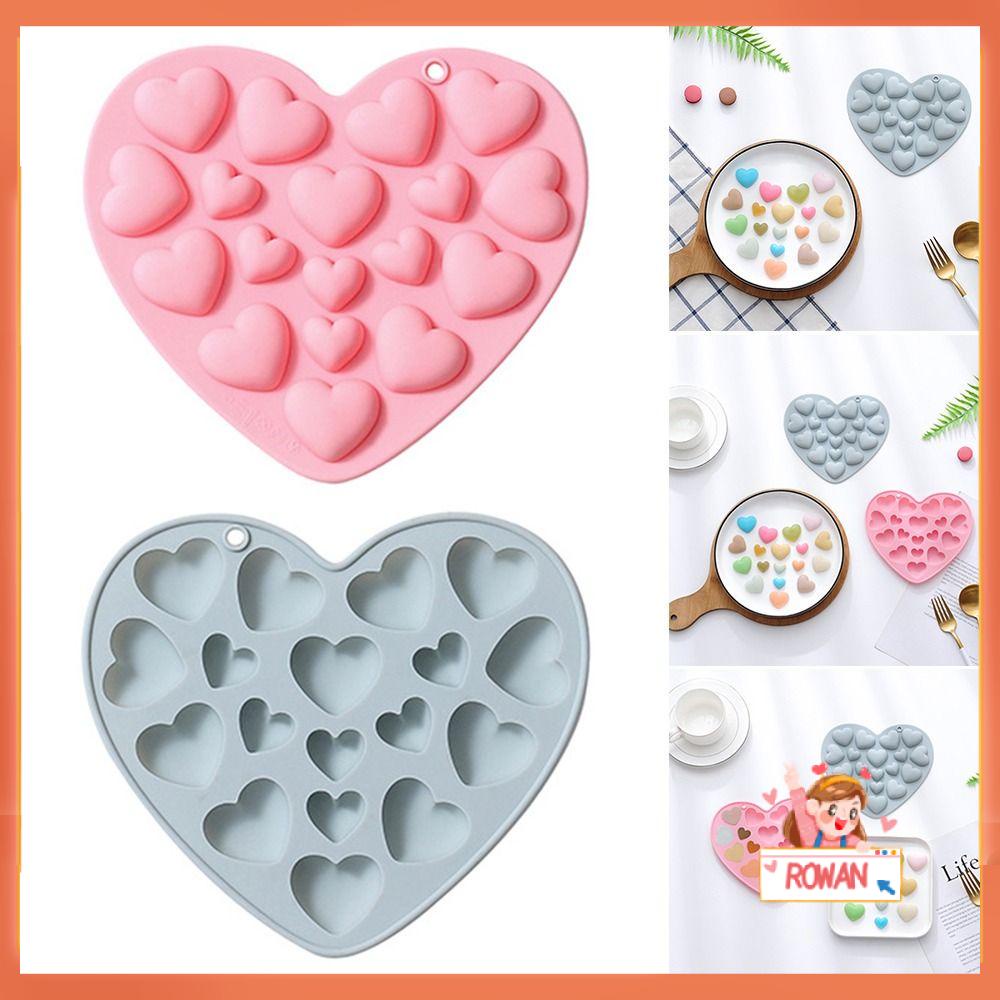 R-FLOWER Valentine Day Alat Baking Pan Cetakan Kue Coklat Cetakan Silikon