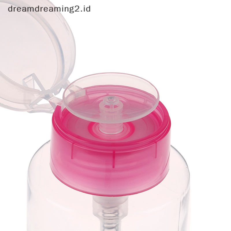 (drea) Peralatan Nail Art 160ml Kosong Pump Dispenser Remover Clean bottle Botol mini //