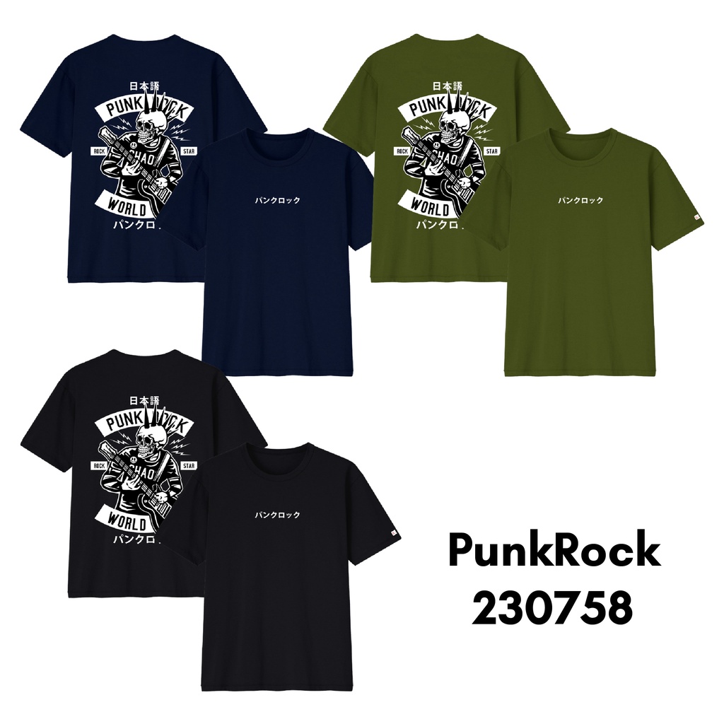 Baju Kaos Music Size Bayi Sampai Dewasa Seri Let's Rock Bahan Katun Combed 30s