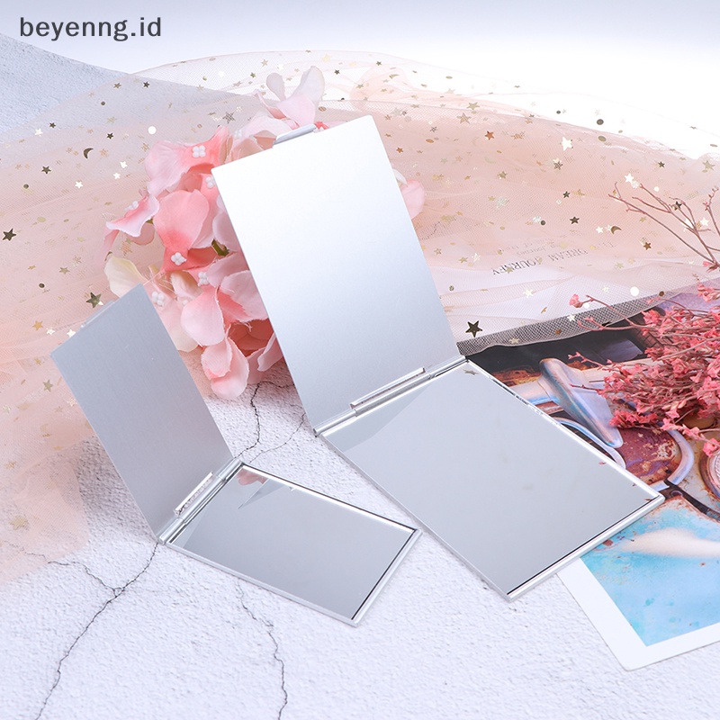 Beyen Cermin Lipat Ultra-Tipis Pribadi Cermin Kosmetik Ringkas Portabel ID