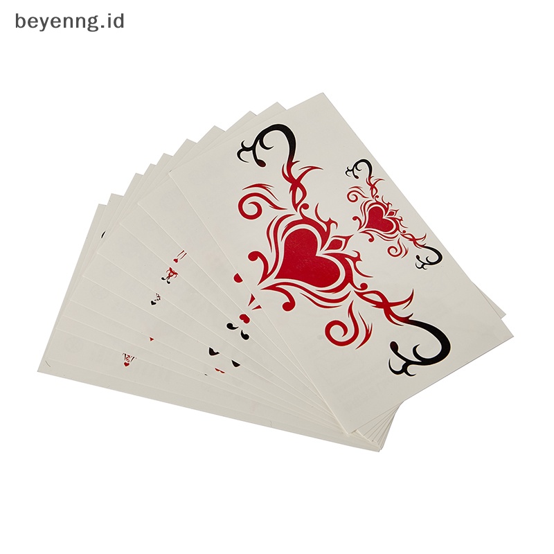 Beyen 10/20pcs Tato Sex Tato Temporer Tahan Air Rahim Tato Palsu Stiker ID