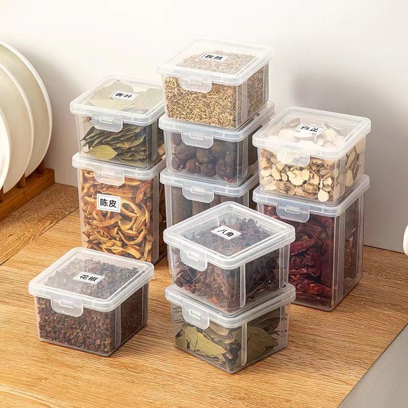 Kontainer Food Case Bumbu Samping Kulkas/Kotak Penyimpanan Organizer Dapur/Toples Sereal Plastik Dapur/Kotak Bumbu Cabe Kering/Refrigerator Food Fresh Storage Box/