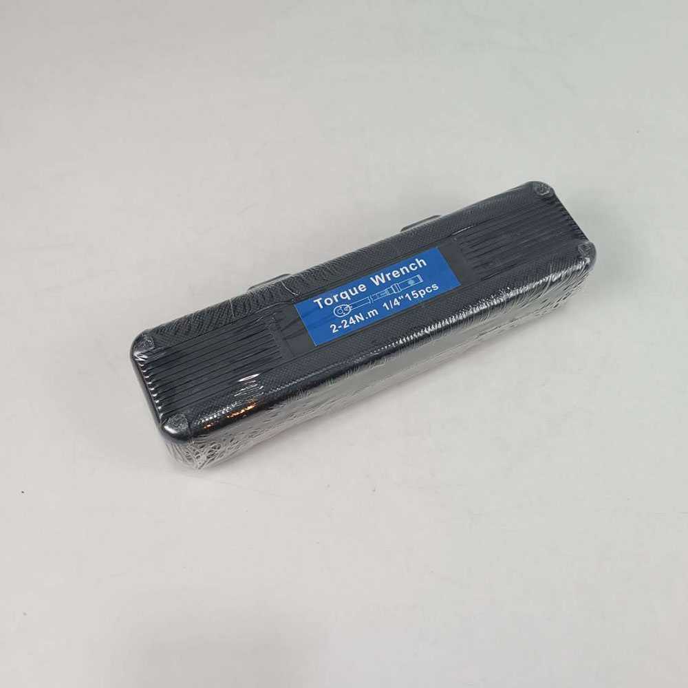 Set Kunci Ratchet Torque Wrench 2-24N.m 15 PCS BURNHILDA