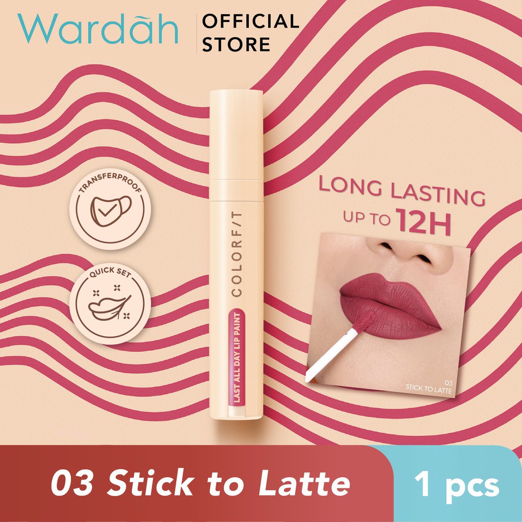 GKT - ORIGINAL Wardah Colorfit Last All Day Lip Paint Lip Cream Color Fit - TERLARIS