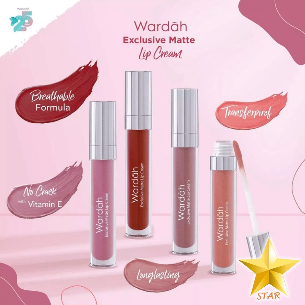 GKT- ORIGINAL Wardah Lip Cream Exclusive Matte Cair Lipcream