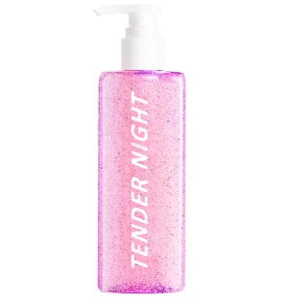 Glad2Glow AHA BHA PHA Scrub Body Wash (Tender Night) 180ml BPOM