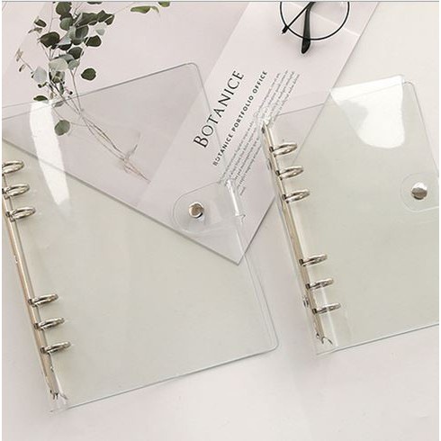 

[A5 A6] Cover Clear Binder Bening Transparan A5 A6 / 6 Ring Lubang Holes