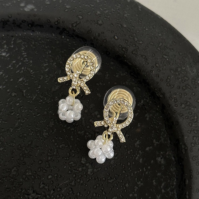 Anting Klip Tanpa Tindik Simulasi Mutiara Ikatan Simpul Bunga Hati Untuk Wanita Earcuff Geometris Perhiasan Telinga Tindik Palsu
