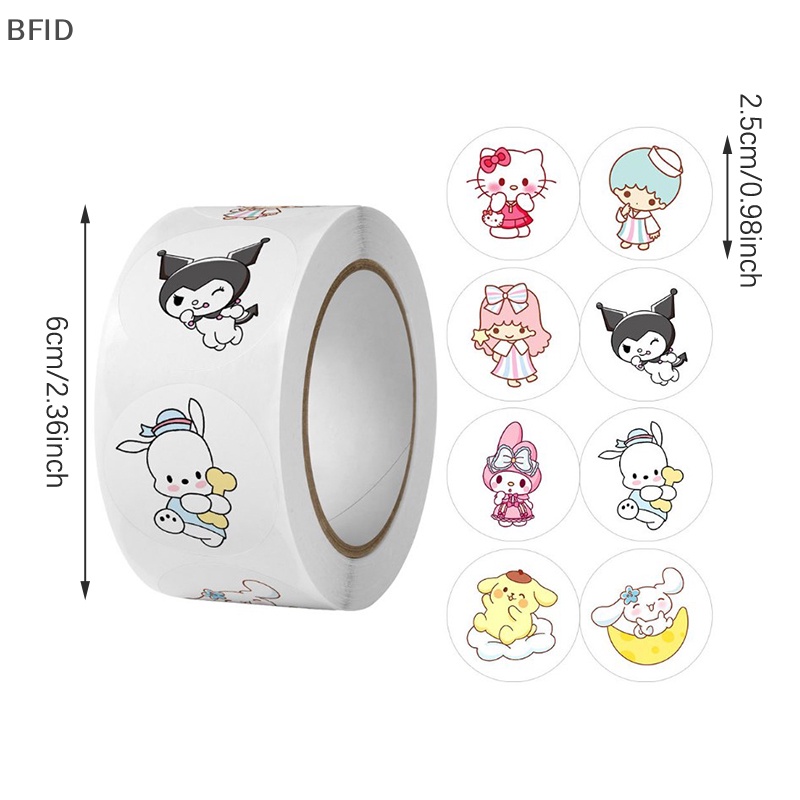 [BFID] 500lembar/roll Stiker Sanrio Baru Kartun Lucu Anak Lucu Reward Stiker Hadiah Dekorasi Stiker Hewan Kecil Series [ID]