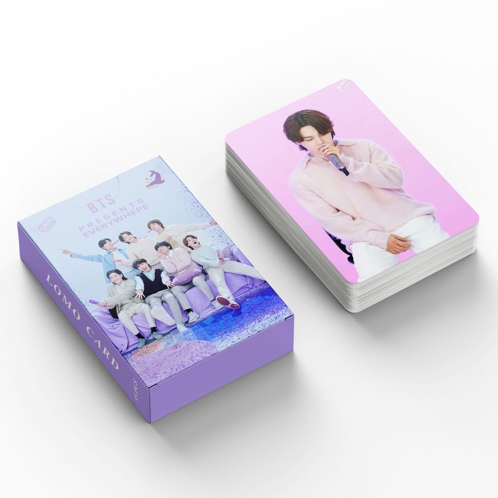 55pcs /box BT-S 10TH ANNIVERSARY Photocards Album Kartu Lomo Bangtan Boys Kpop Postcards