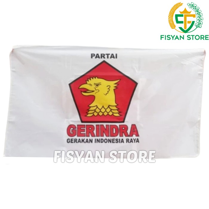 Bendera Partai Gerindra 60 x 90 CM (100 PCS)