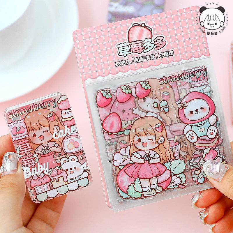 

Tirado Fruit Love Duo Hand Ledger Sticker Wholesale Pet Waterproof Hand Ledger Sticker Girl Cute Guka Sticker