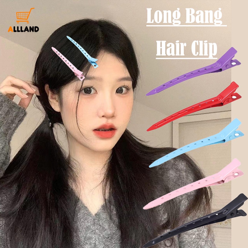 INS Style Cool Long Fringe Hair Clip/ Vintage Spice Girl Seamless Metal Hair Pins/ Fashion Simple Solid Color Barrettes Hair Accessories