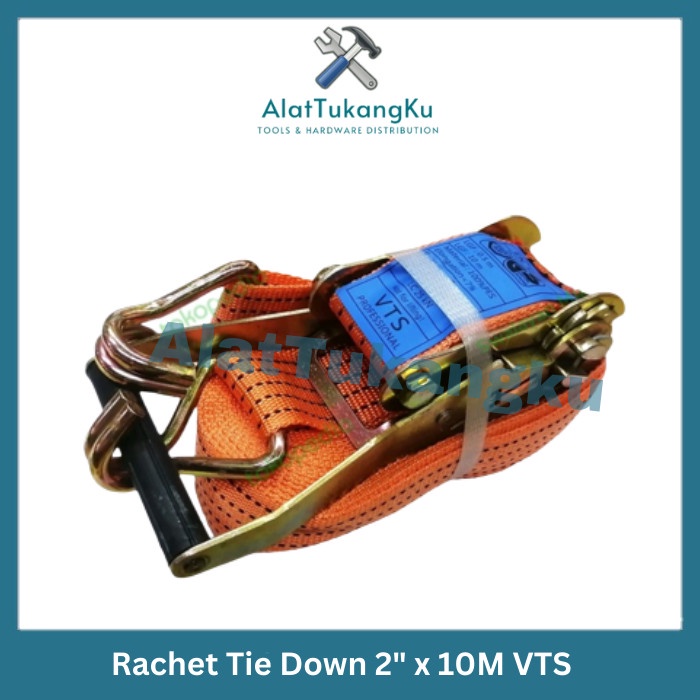 Tali Rachet Tie Down / Tali Pengikat Barang / Tali Pengikat Barang Motor Truk Track Belt