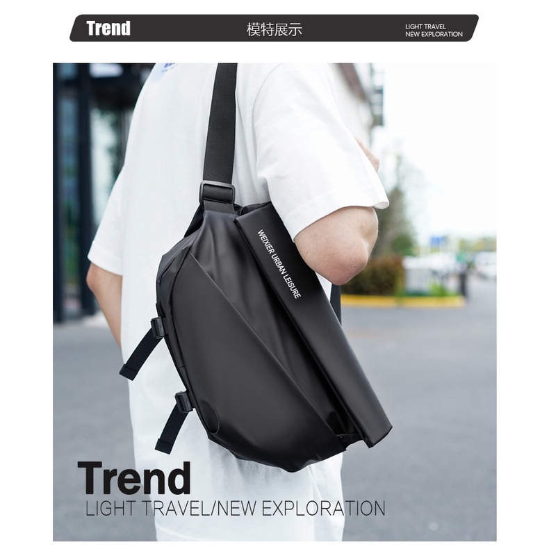 AKN88 - WEIXIER D233 - Urban Leisure Crossbody Chest Bag - Tas Selempang Pria