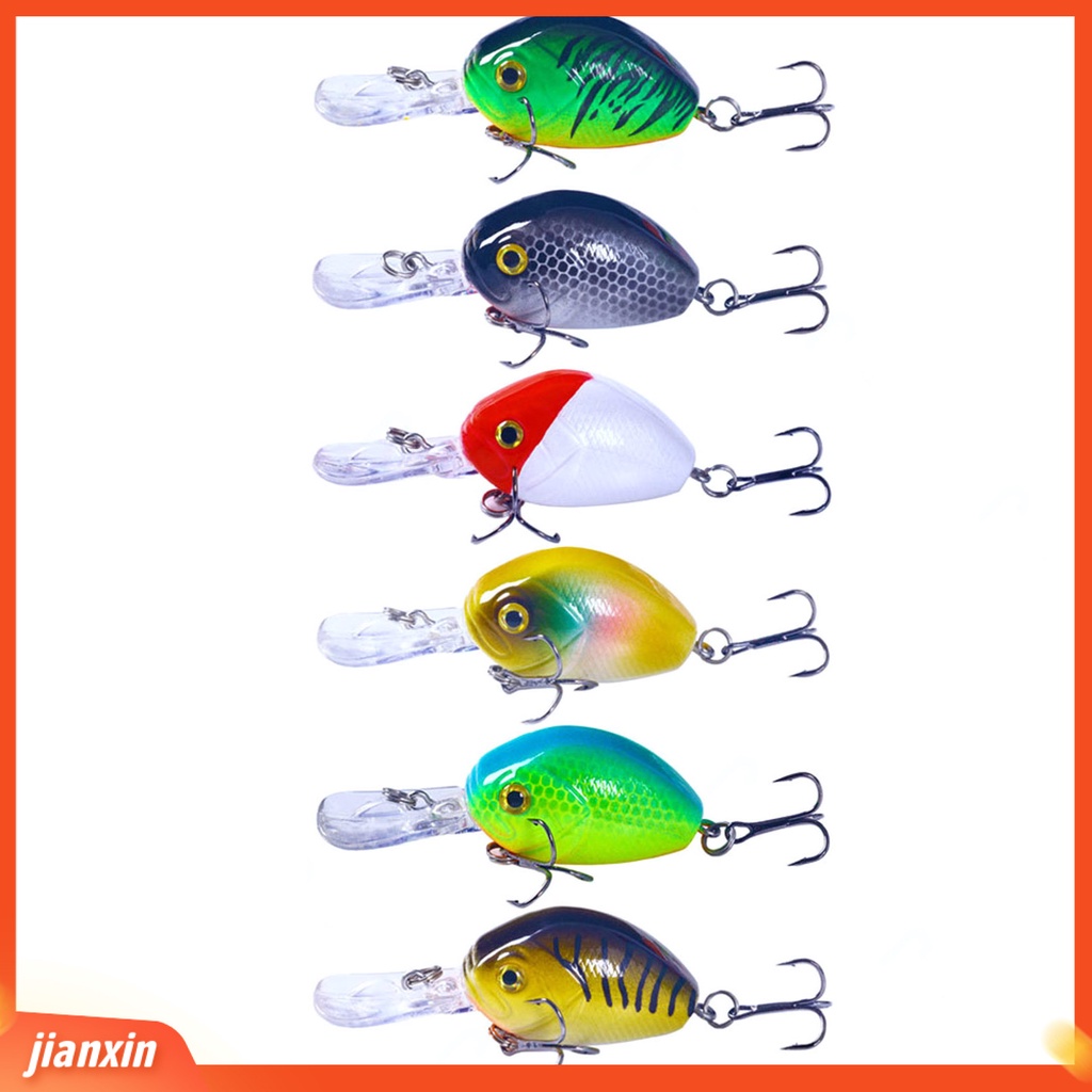 (In Stock) 6.5cm 7.5g Umpan Buatan Menarik 3D Mata Ikan Jarak Lempar Panjang Kokoh Lucu Chubby Umpan Palsu Untuk Pecinta Memancing