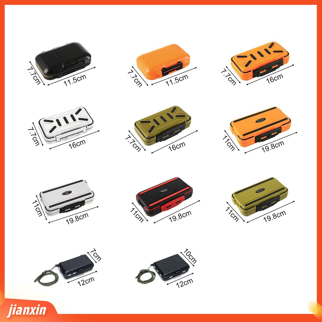 (In Stock) Lure Box Kompartemen Tahan Air Kapasitas Tinggi Anti-Tabrakan ABS Fishing Tackle Tools Storage Box Perlengkapan Angling