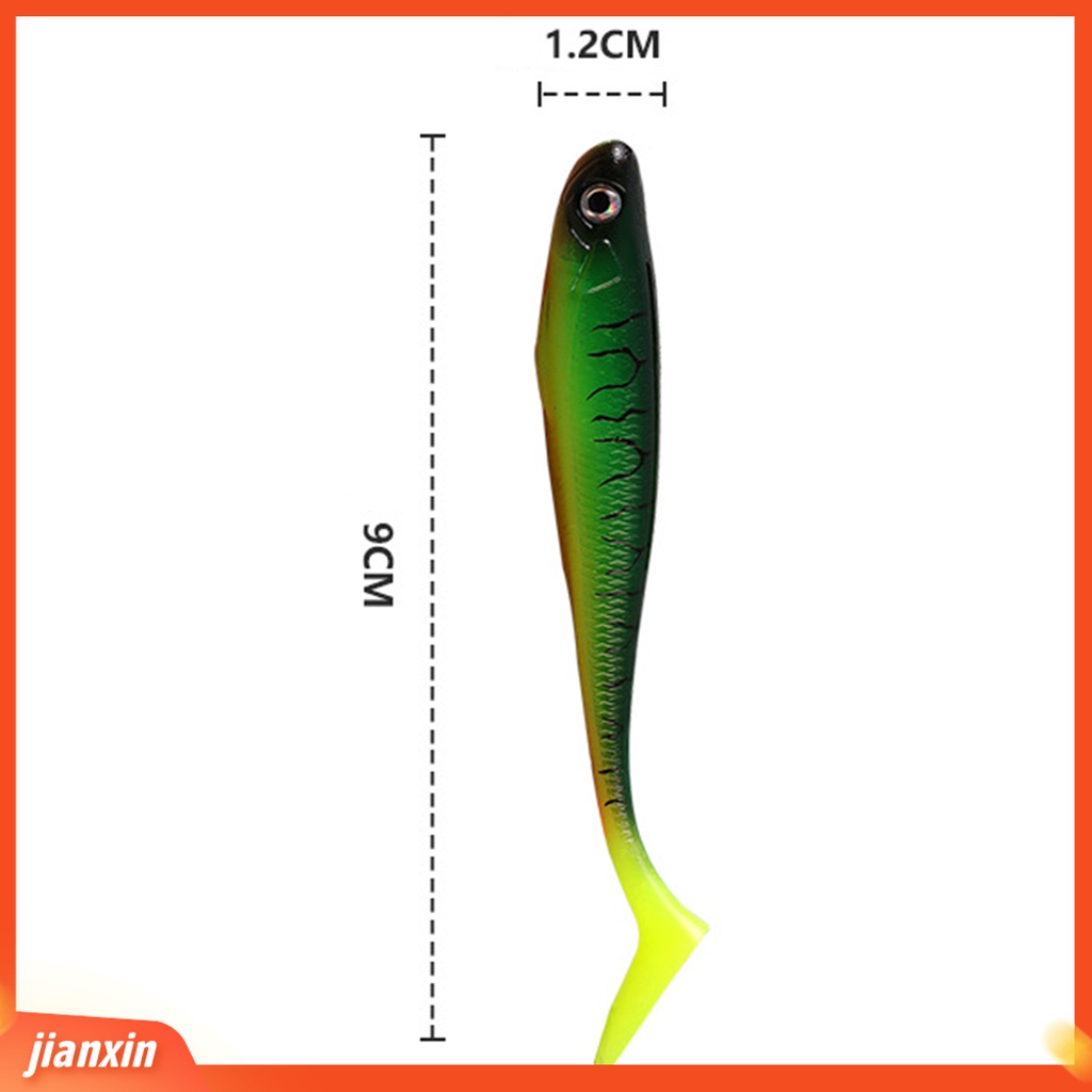 (In Stock) 7Pcs 9cm /6g Umpan Buatan 3D Mata Portable Penampilan Realistis Elastisitas Tarik Fleksibel Menarik Ikan Warna Cerah Soft Lure Umpan Simulasi Memancing Luar Ruangan