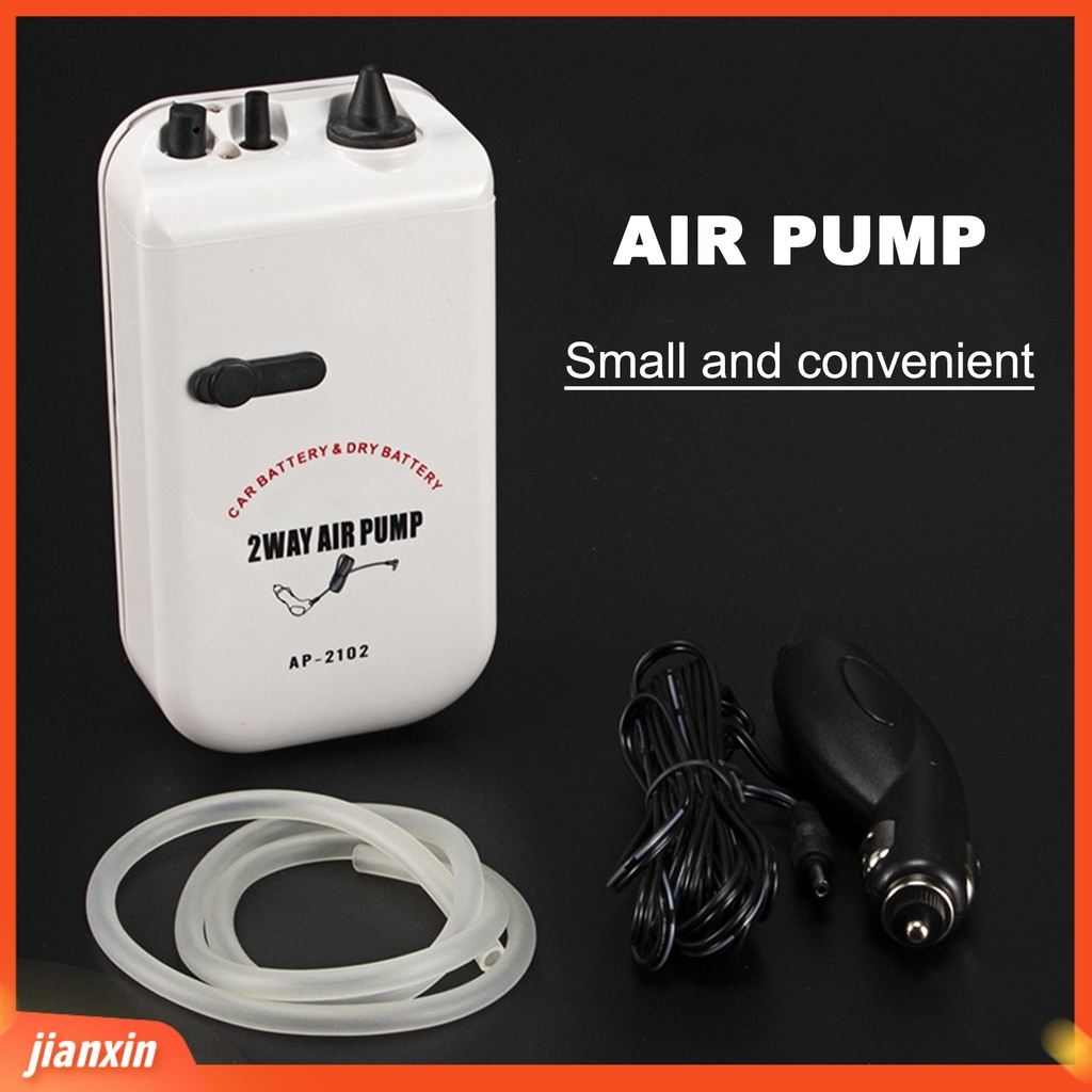 (In Stock) AP-2102 Pompa Udara Kompatibel Mobil Kecepatan Ganda Gelembung Batu Luar Ruangan Portabel Memancing Air Pump Oksigen Aerator Untuk Angling