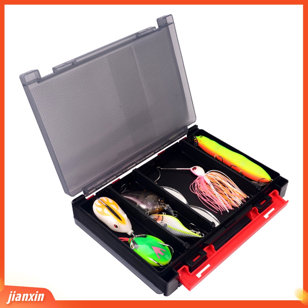 (In Stock) Kotak Umpan Dua Sisi Multifungsi Aneka Warna Memancing Tahan Air Kotak Kait Umpan Multifungsi Untuk Outdoor