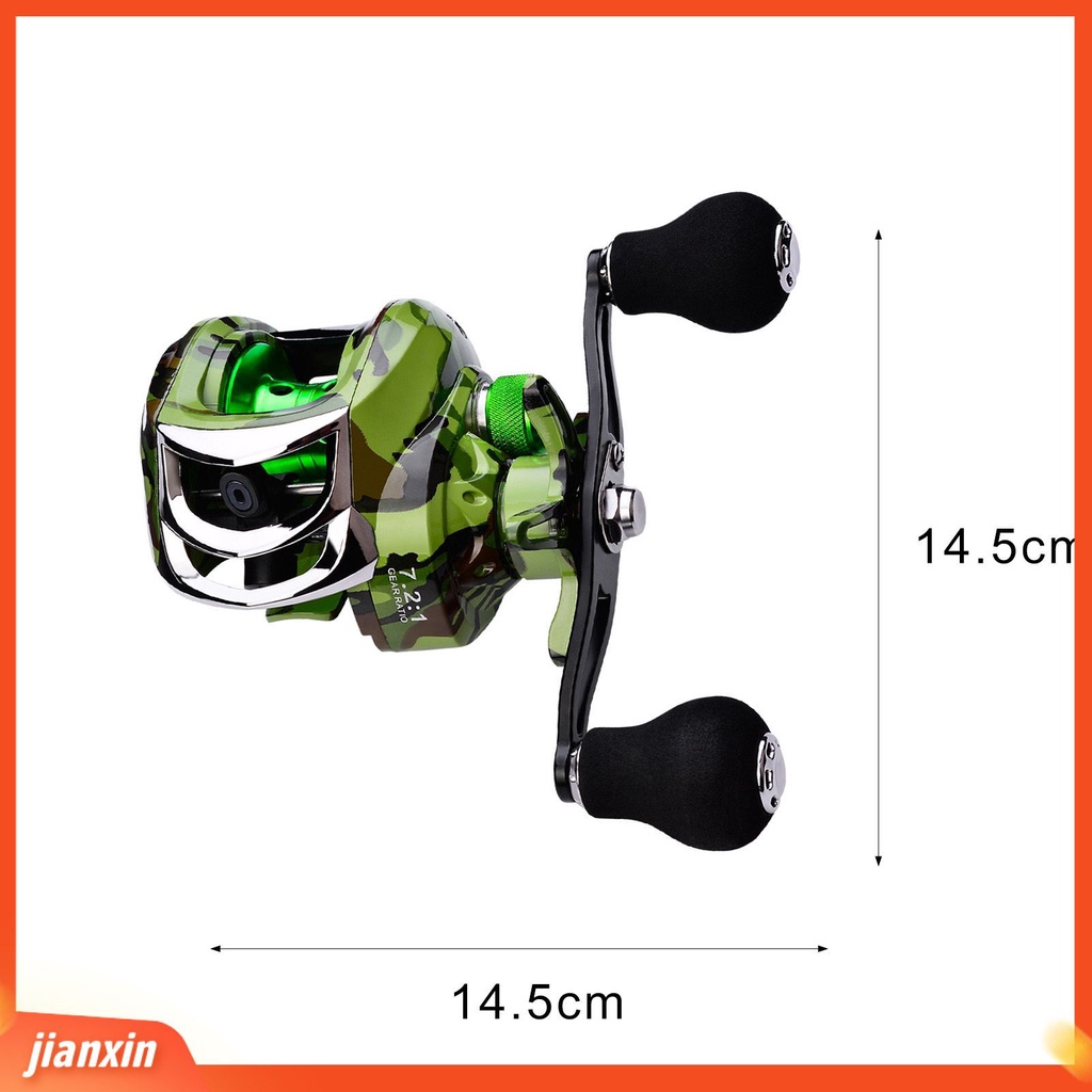 (In Stock) 7:2:1 Spinning Reel 18+1BB Tangan Kiri/Kanan Metal ic Rem Memancing Casting Reel Untuk Memancing Luar Ruangan