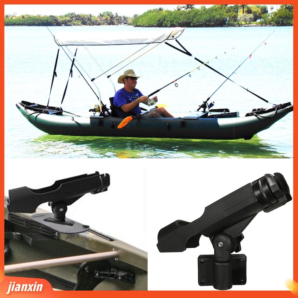 (In Stock) Bracket Holder Pancing Dapat Diputar Dengan Sekrup Untuk Boat Kayaking Yacht Tackle