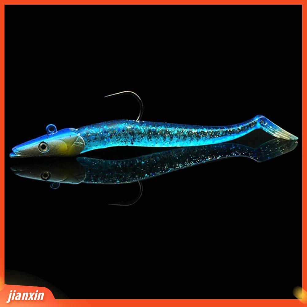 (In Stock) 11cm Umpan Pancing Kepala Ikan Hidup Lembut Umpan Tenggelam Jigging Timah Untuk Lautan