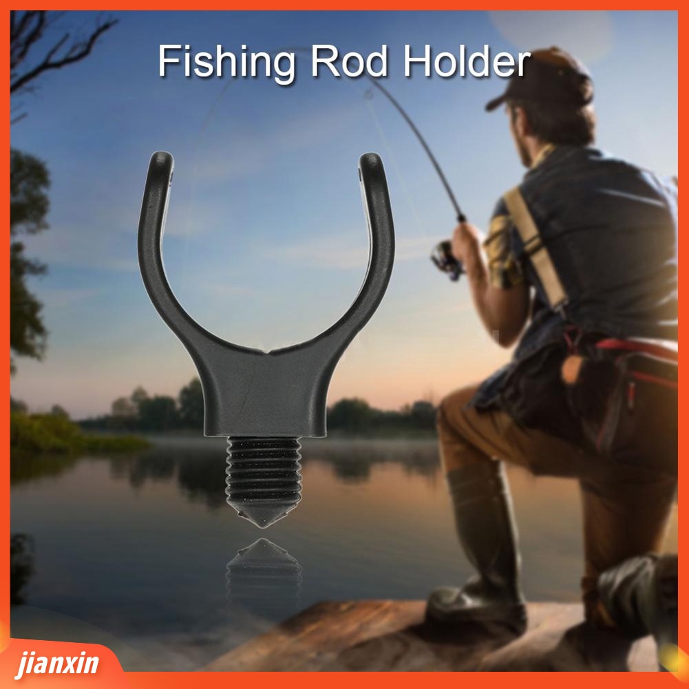 (In Stock) 10Pcs Penyangga Kepala Dudukan Joran Pancing M3 /8 Unibody Gripper Rest Ulir Tackle