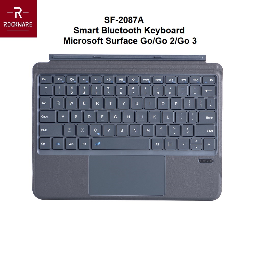 AKN88 - ROCKWARE RW-2087A - Bluetooth Mini Keyboard for Surface Go 1-2-3