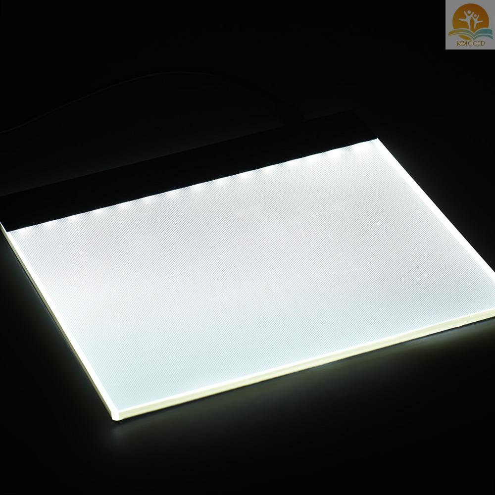 In Stock Kotak Lampu LED A5 Portabel Menggambar Kalkir Tracer Copy Board Table Pad Panel Copyboard Diamond Jewel Alat Cat Dengan Kontrol Kecerahan Stepless Kabel USB Untuk Artis Animat