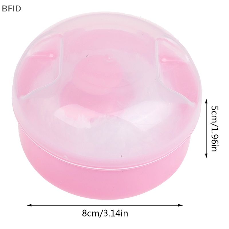 [BFID] 1pcs Lucu Bayi Lembut Wajah Tubuh Kosmetik Puff Talcum Sponge Box Case Wadah [ID]