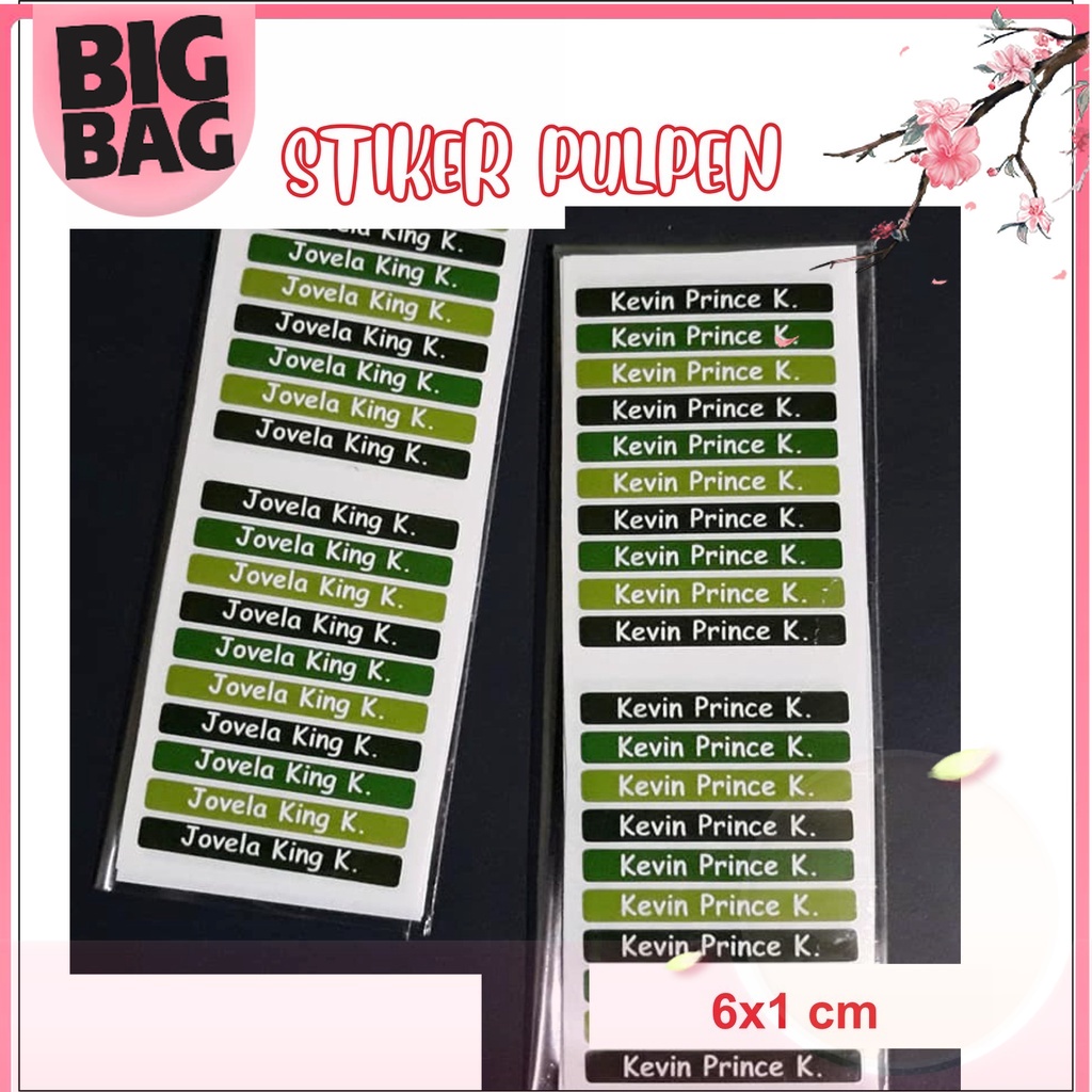 

Bigbag (isi ±130 pcs) Stiker Peralatan Tulis Sekolah Kantor Pensil Bolpoin Buku