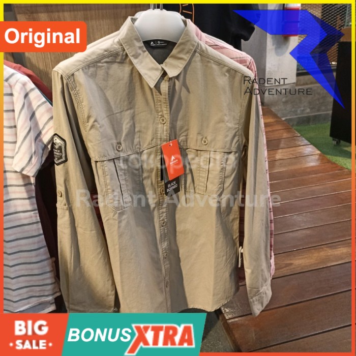 Kemeja Eiger Cewek AMBITION TROPIC WS BLACK BORNEO 91000 7305 Original
